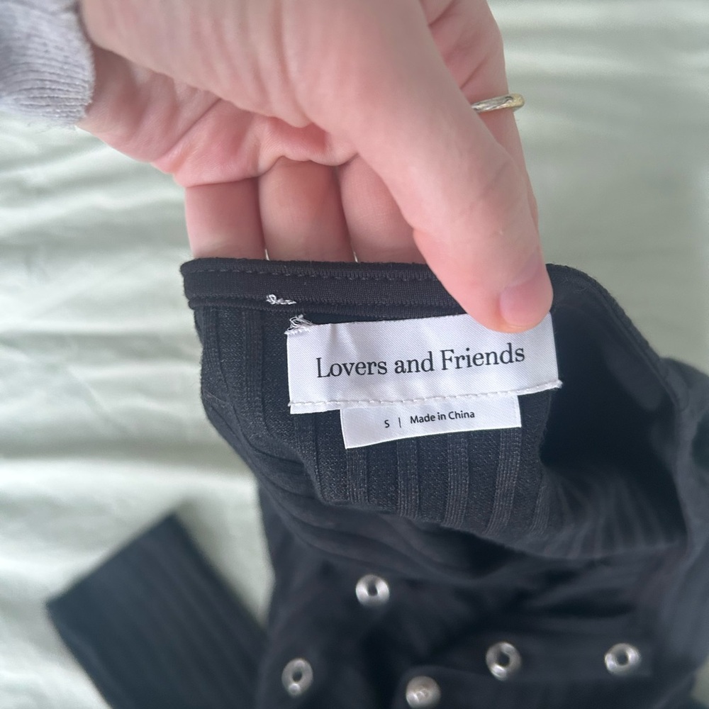 Lovers + Friends Black Ribbed Bodysuit - Picture 7 of 7